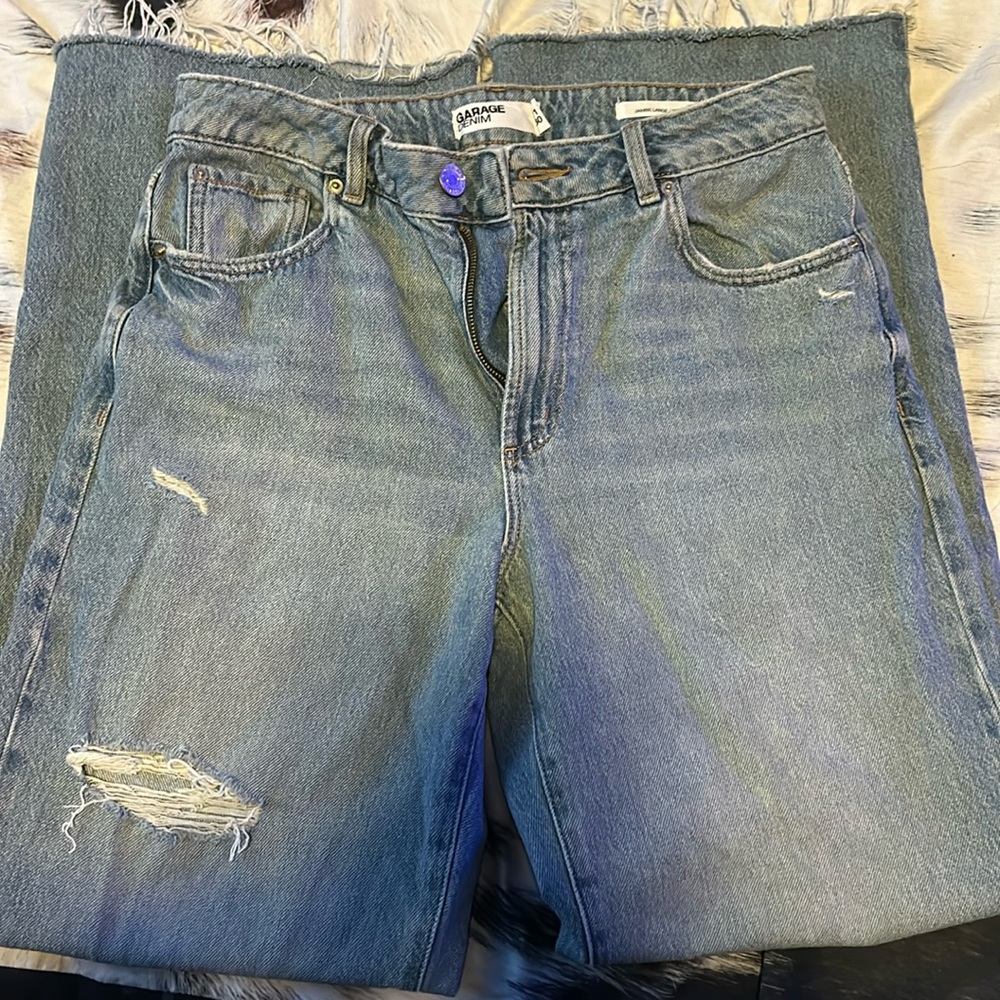 Garage wide leg jeans